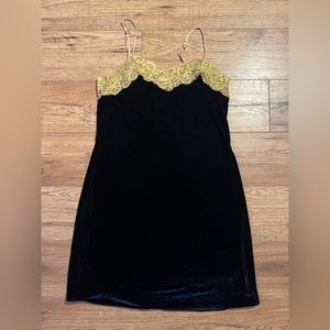 Aratta Silent Journey Velvet Slip Dress - Anthropologie Boutique
